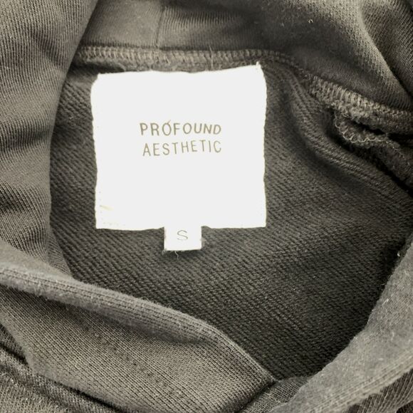 Profound Aesthetic Hoodie Pullover Hooded Sweatshirt Black Red Floral Men Size S - Picture 3 of 10